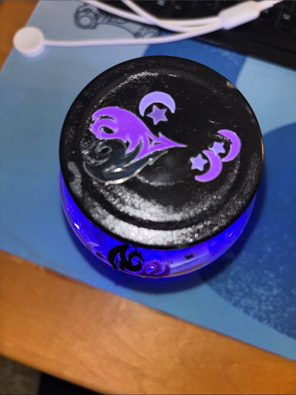 Handcrafted Dragon Lady Light-Up Jar ππ - Picture 5 of 5